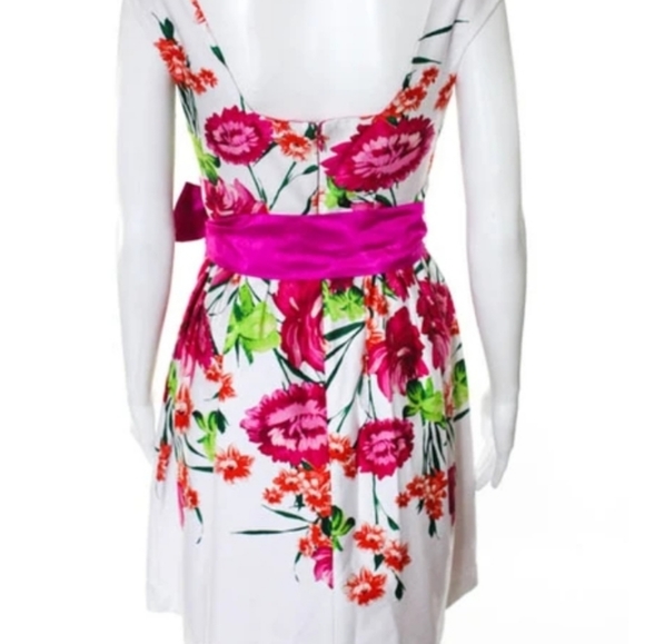 Eliza J Cotton Floral Sleeveless Sheath Dress - Picture 4 of 13